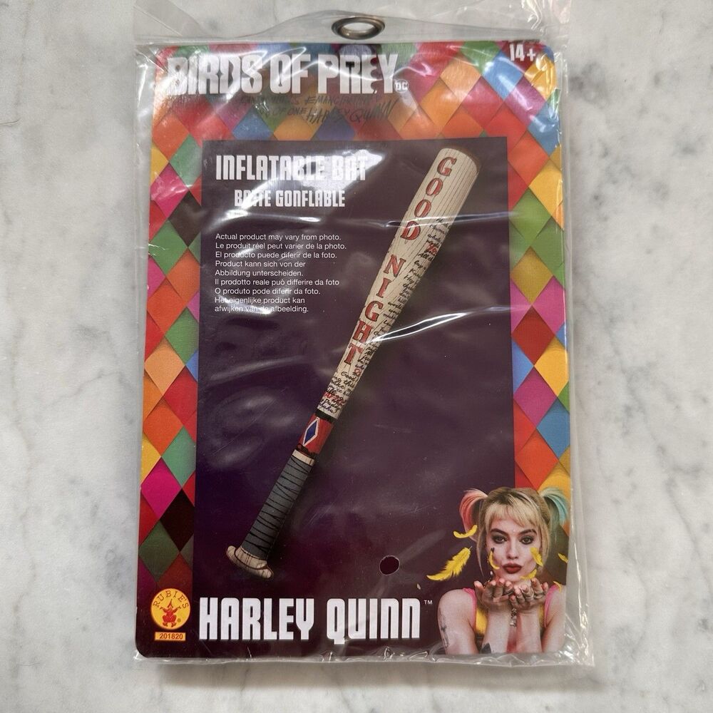 Harley Quinn Inflatable Bat Good Night Birds of Prey by Rubie's Costume Co